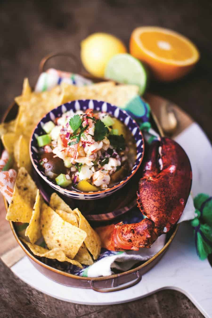 Lobster and Shrimp Ceviche - The Great Shellfish Cookbook | Photography copyright © 2018 Ksenija Hotic.