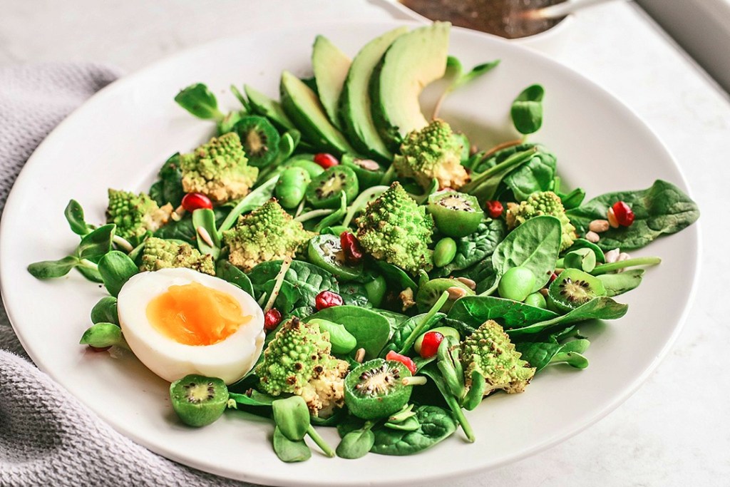 Roasted Romanesco Spring Salad