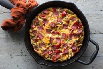 savoury sweet potato breakfast skillet